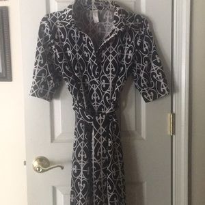 Vfish black and white patterned dress